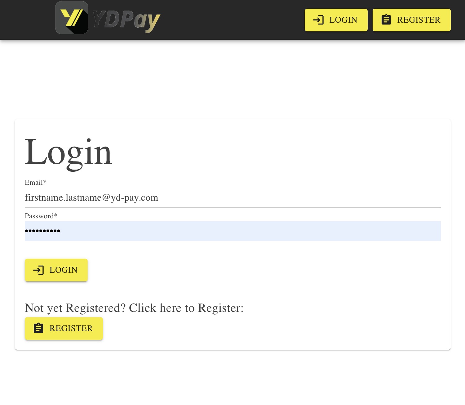 login ydpay