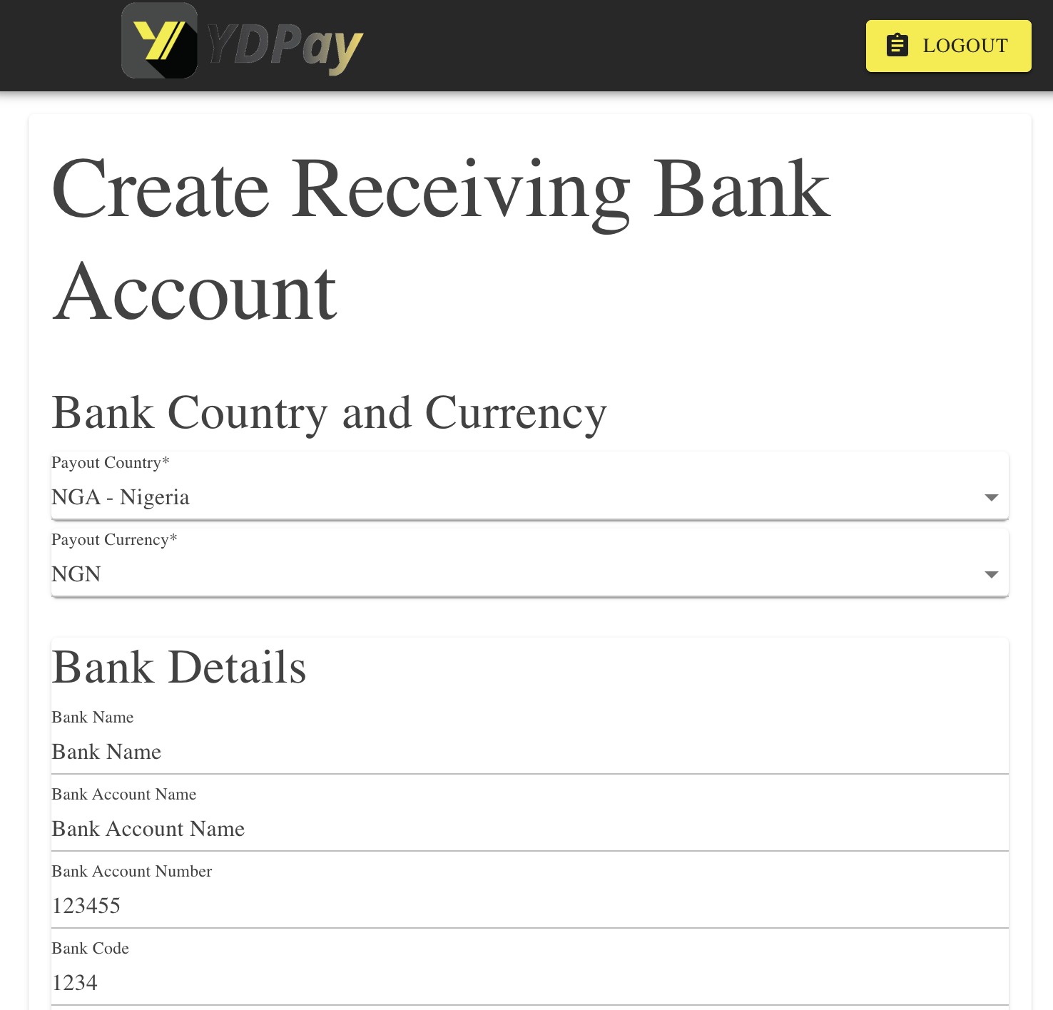 ydpay receive money